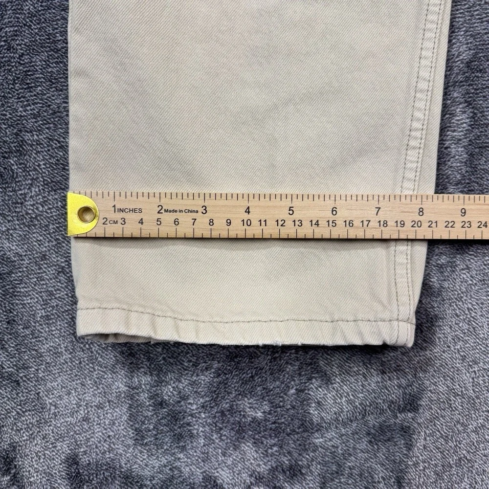 Vtg Levis 505 Jeans Mens 34x29 Beige Tan Regular Fit Denim Pants